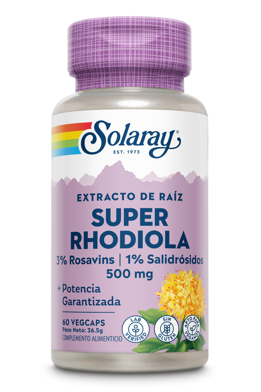SOLARAY Super rhodiola 60 cápsulas