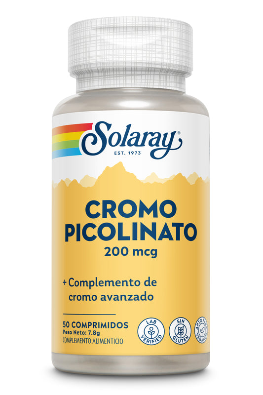 SOLARAY Cromo picolinato 50 comprimidos