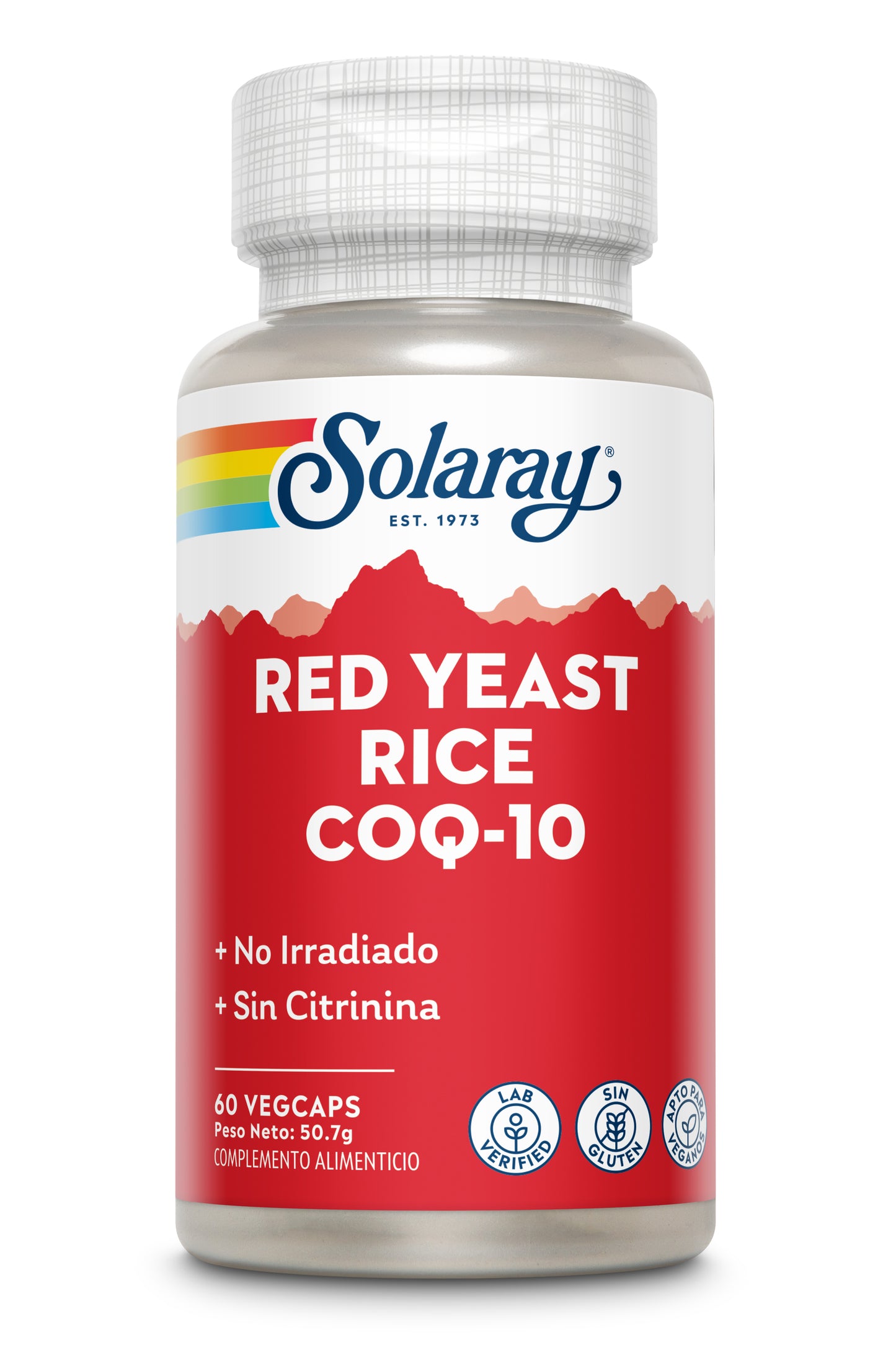 SOLARAY Red yeast rice coQ-10 60 cápsulas