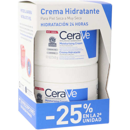 CERAVE Crema hidratante piel seca duplo 340 g