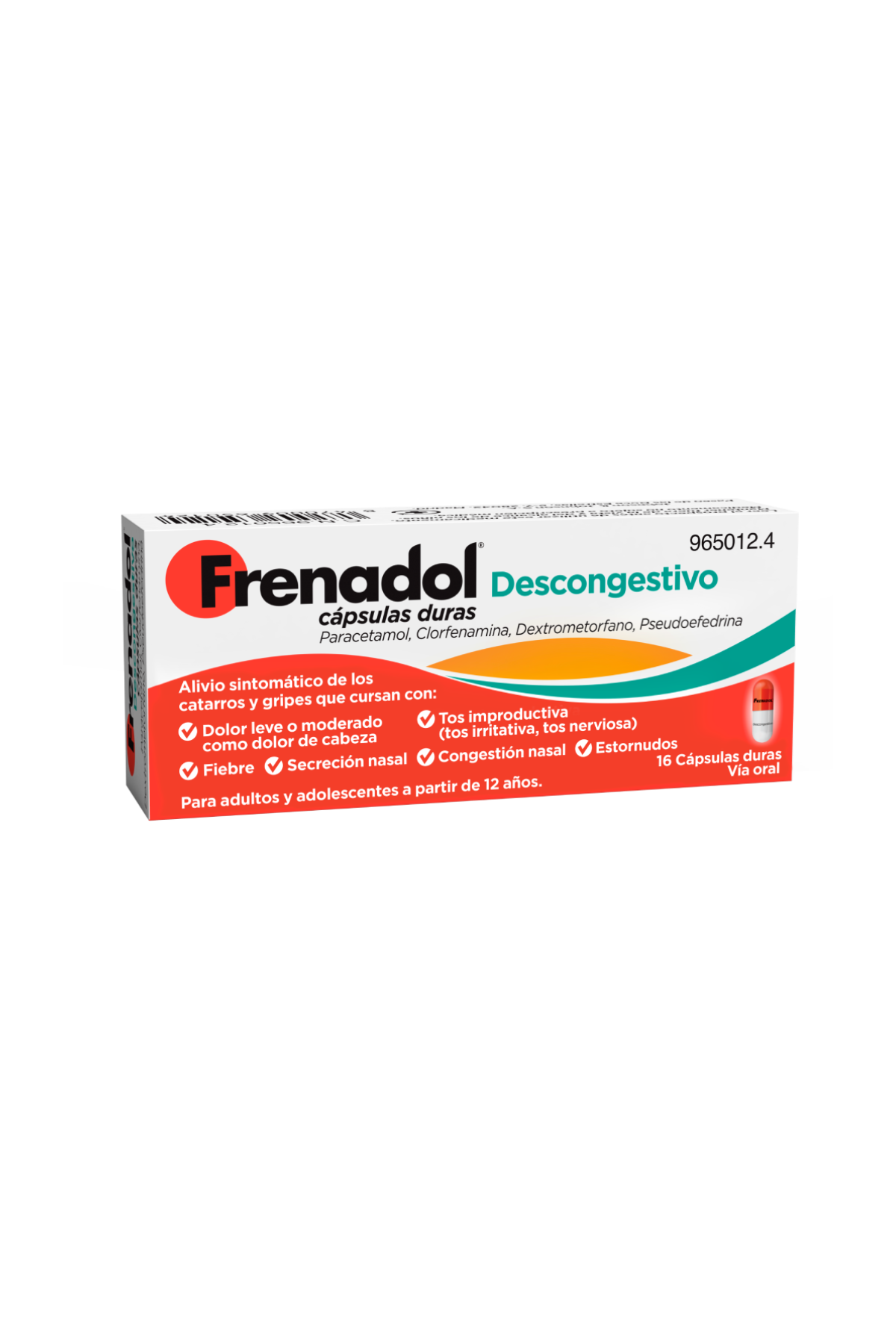 Frenadol descongestivo 16 cápsulas