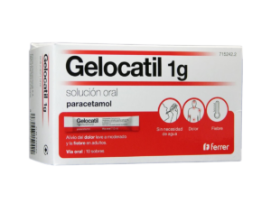 Gelocatil 1g, 10 sobres solución oral