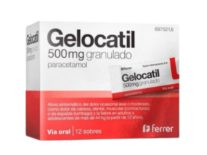 Gelocatil 500 mg granulado, 12 sobres