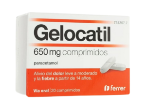 Gelocatil 650mg, 20 comprimidos