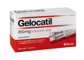 Gelocatil 650mg, 12 sobres solución oral