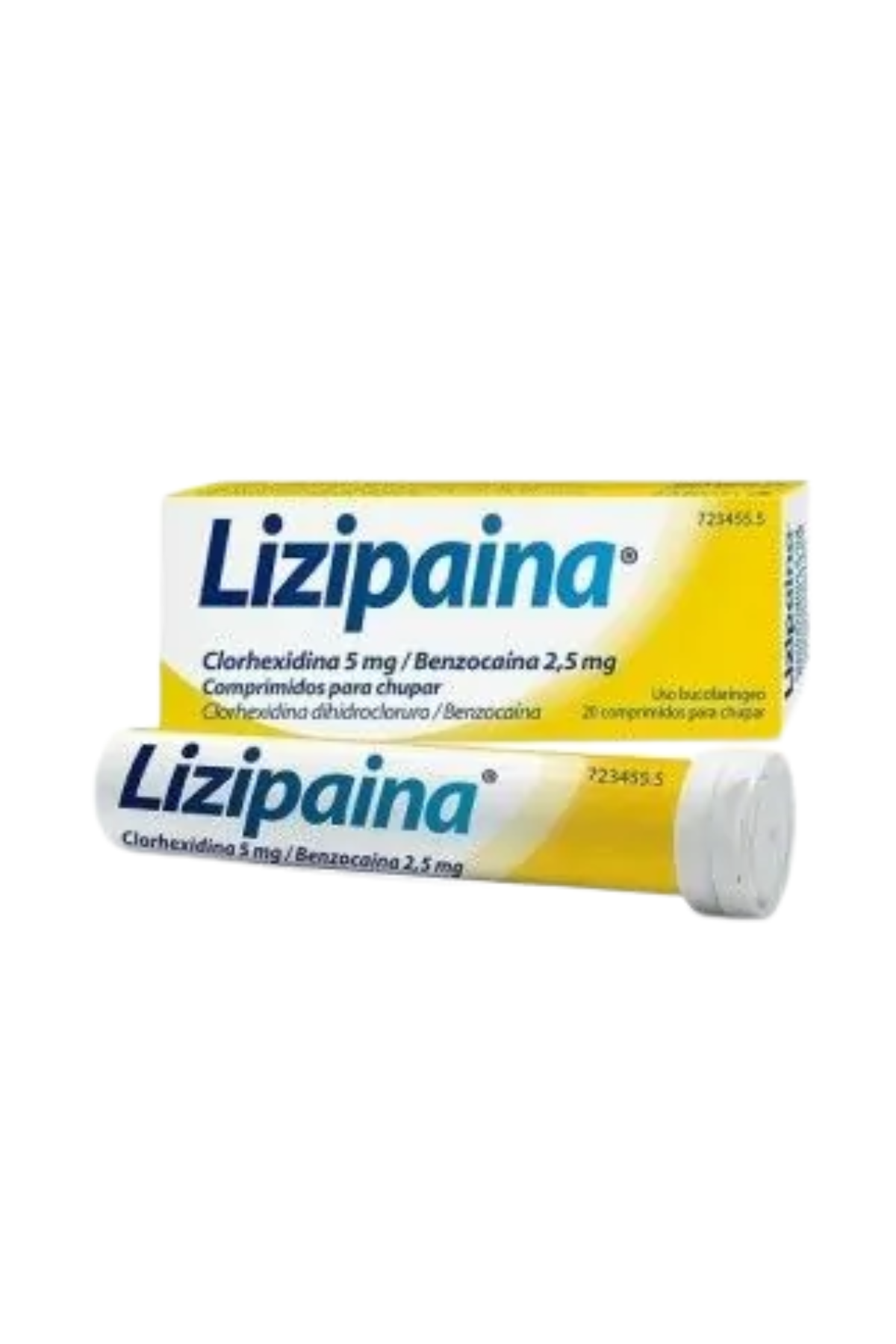 Lizipaina Clorhexidina/Benzocaína 5 mg/2,5 mg 20 Comprimidos para chupar