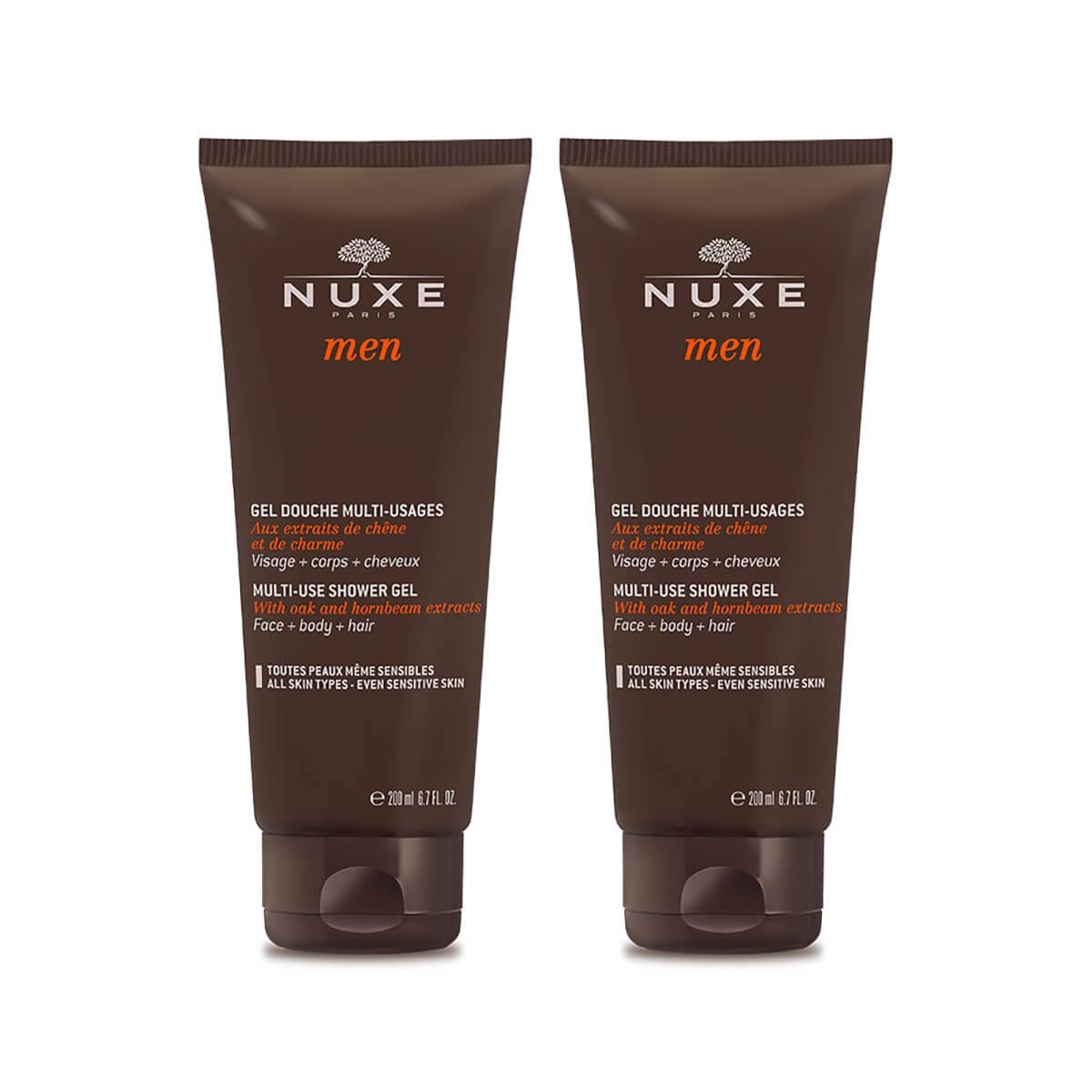 NUXE Men Gel de ducha multi-usos 200 mL DUPLO