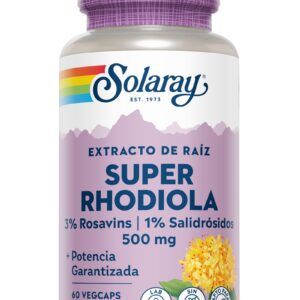 SOLARAY Super rhodiola 60 cápsulas