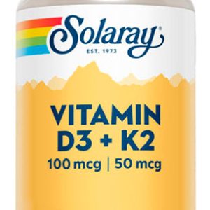 SOLARAY D3 & K2 60 cápsulas