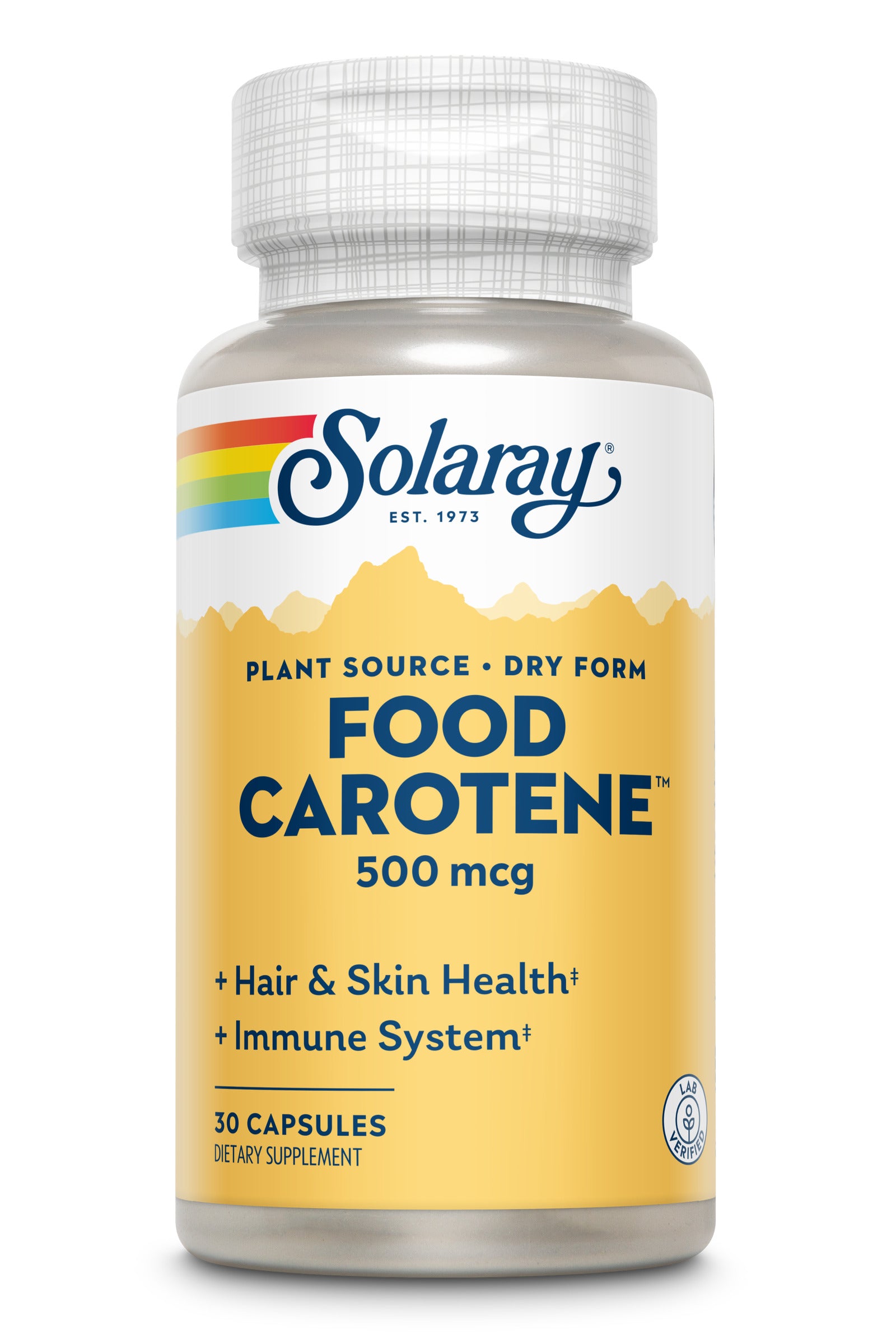 SOLARAY Food carotene 30 cápsulas