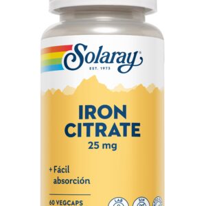 SOLARAY Iron citrate 60 cápsulas
