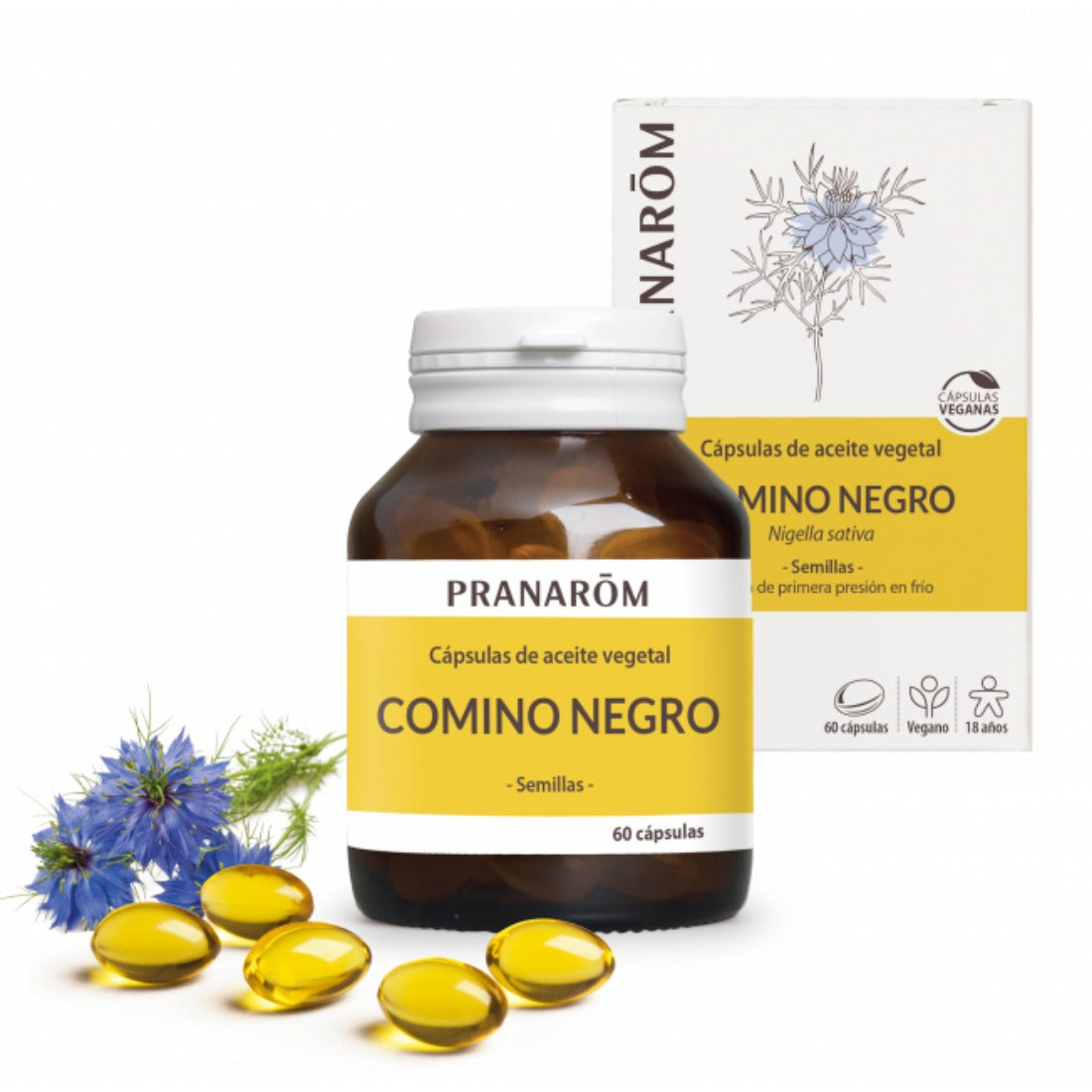 PRANAROM Aceite de Comino Negro 60 cápsulas