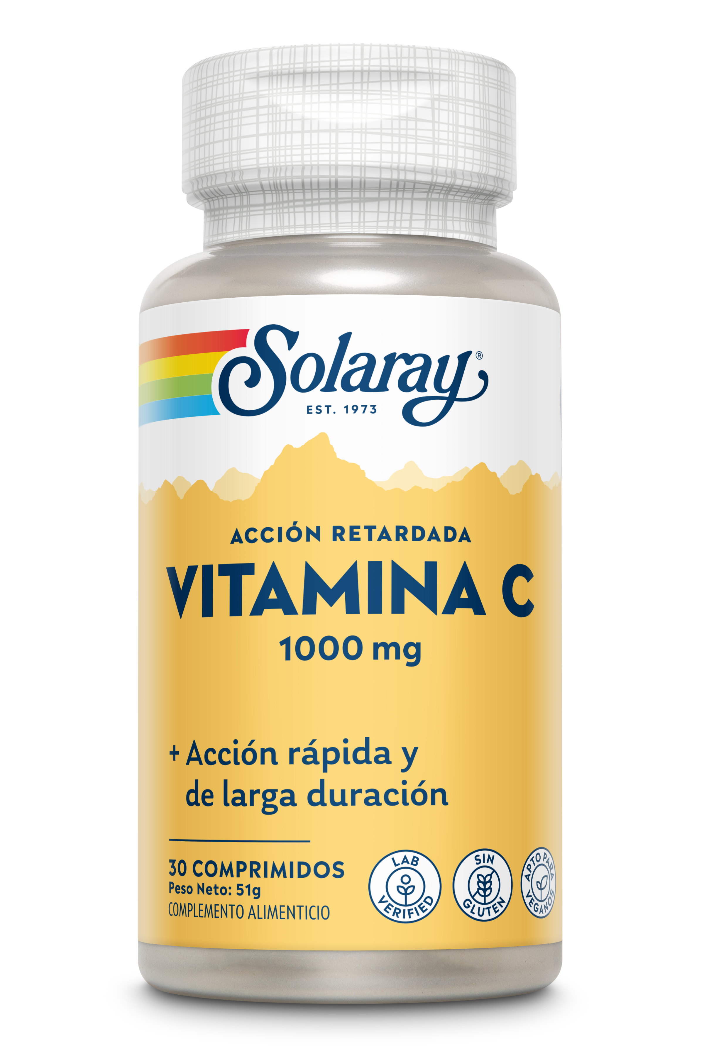 SOLARAY Vitamina C 30 comprimidos