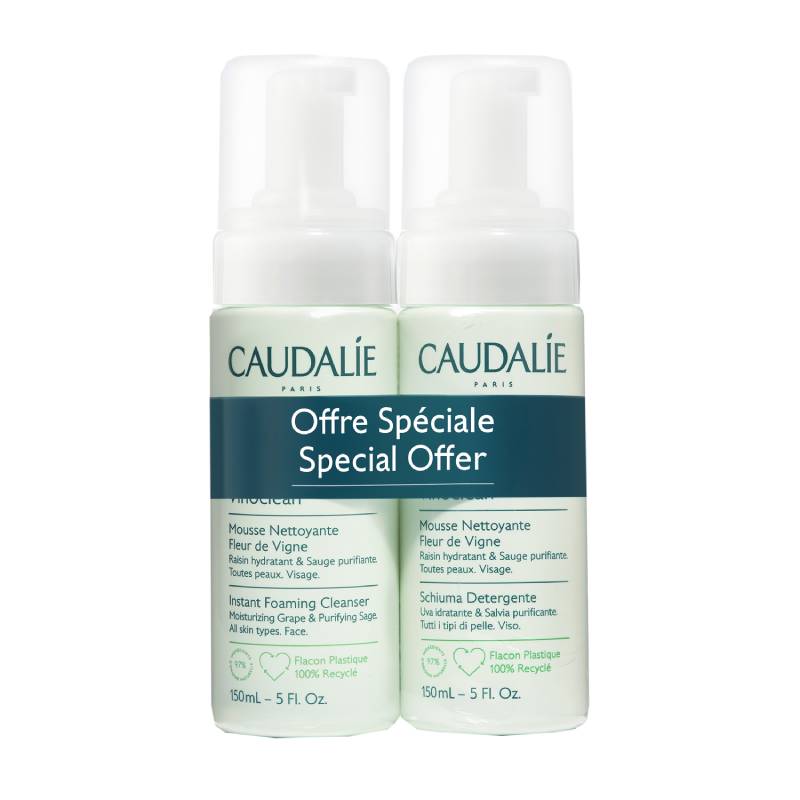 CAUDALIE Vinoclean DUPLO espuma limpiadora Fleur de Vigne 150 mL