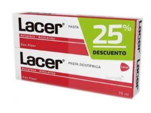 LACER Pasta dentrífica 75 ml duplo
