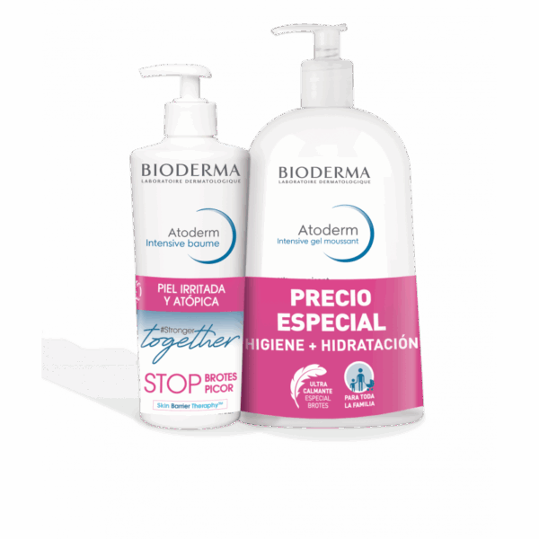 BIODERMA Atoderm pack intensive gel moussant 1 L + Intensive baume 500 ml