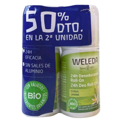WELEDA DESODORANTE ROLL ON CITRUS 50 ML DUPLO