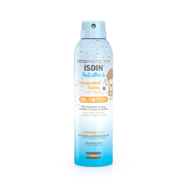 ISDIN Transparent spray wet skin pediatrics SPF 50 250 ml