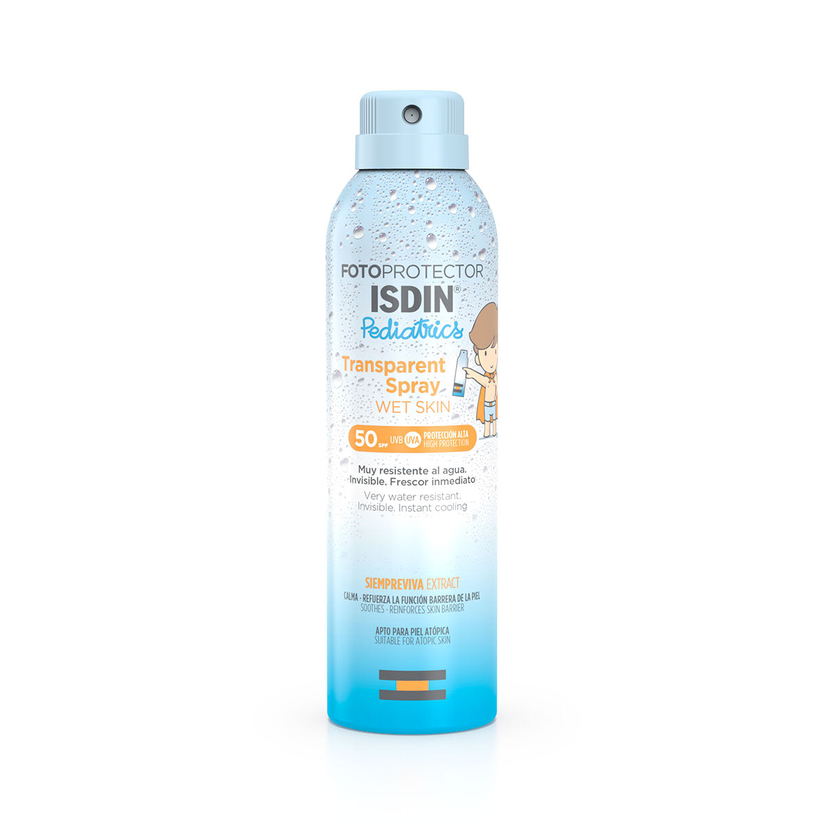 ISDIN Transparent spray wet skin pediatrics SPF 50 250 ml