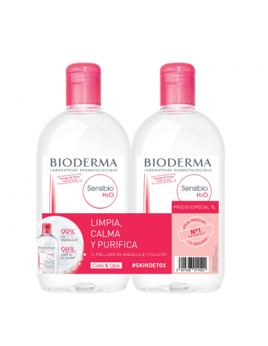 BIODERMA Sensibio agua micelar 500 ml duplo